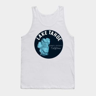 Lake Tahoe in California Round Tank Top